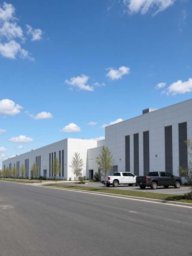 American data center campus in daylight